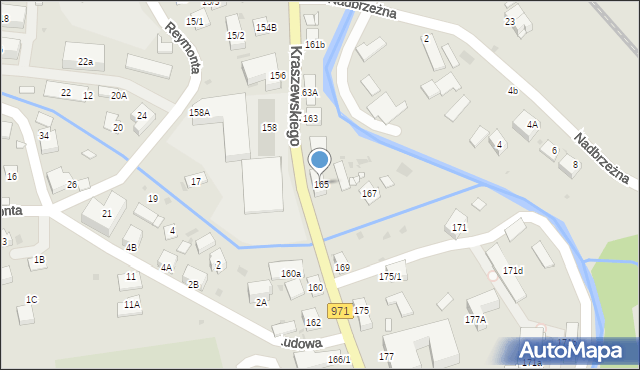 Krynica-Zdrój, Kraszewskiego Józefa Ignacego, 165, mapa Krynica-Zdrój