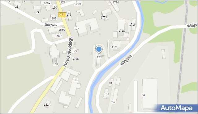 Krynica-Zdrój, Kraszewskiego Józefa Ignacego, 173, mapa Krynica-Zdrój