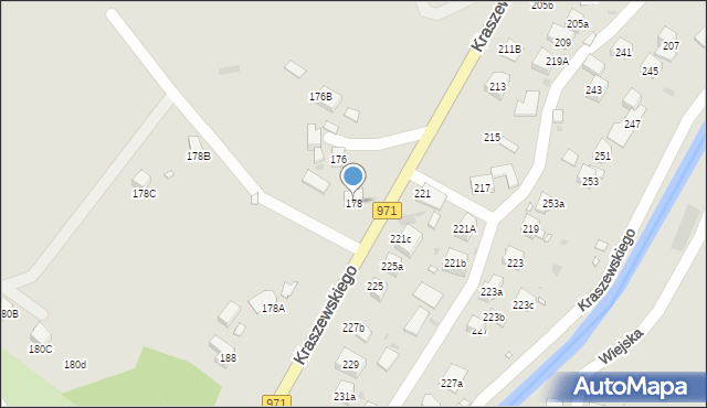 Krynica-Zdrój, Kraszewskiego Józefa Ignacego, 178, mapa Krynica-Zdrój