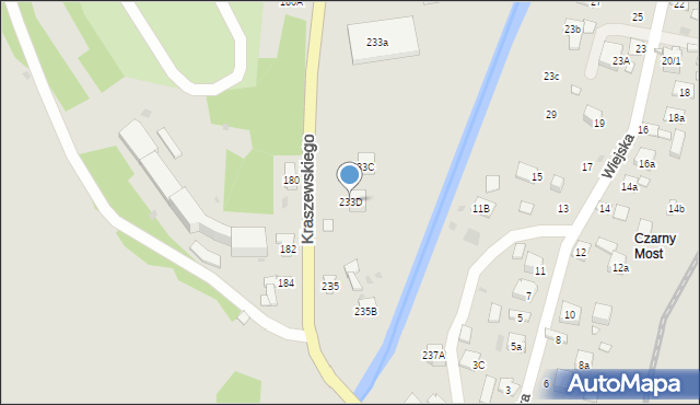 Krynica-Zdrój, Kraszewskiego Józefa Ignacego, 233D, mapa Krynica-Zdrój