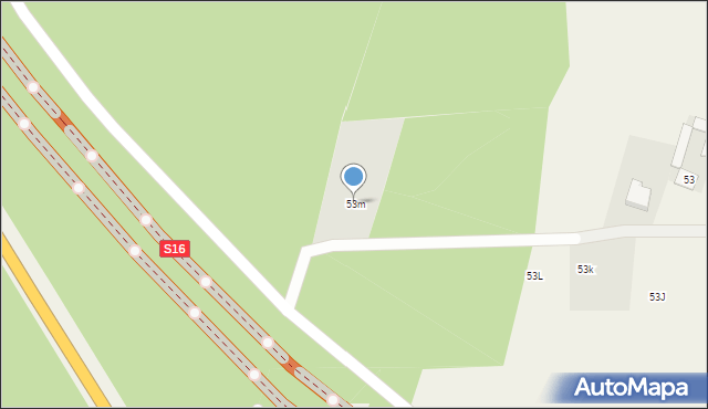 Krynice, Krynice, 53m, mapa Krynice