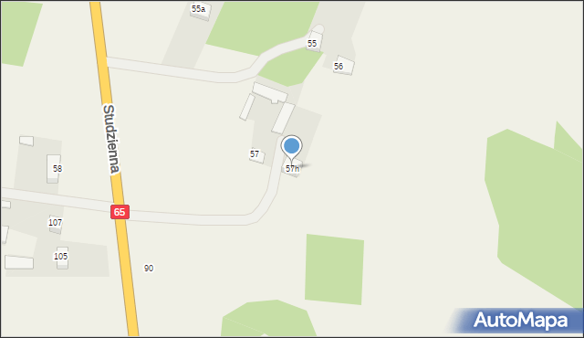 Krynice, Krynice, 57h, mapa Krynice