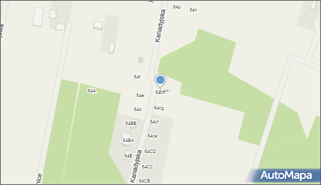 Krynice, Krynice, 64ch, mapa Krynice