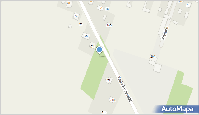 Krynice, Krynice, 73, mapa Krynice