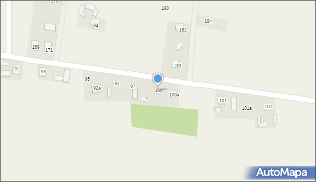 Krynice, Krynice, 100, mapa Krynice