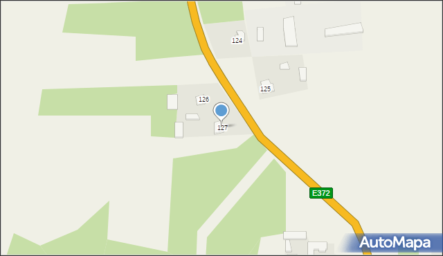 Krynice, Krynice, 127, mapa Krynice