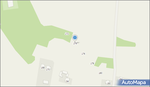 Krynice, Krynice, 174, mapa Krynice