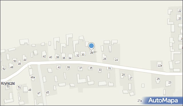 Krynice, Krynice, 28, mapa Krynice