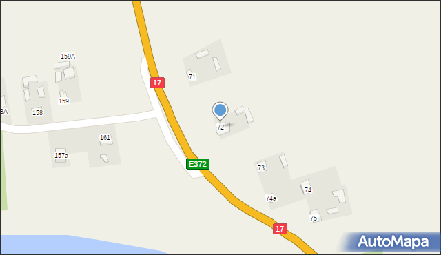 Krynice, Krynice, 72, mapa Krynice