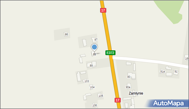 Krynice, Krynice, 88, mapa Krynice