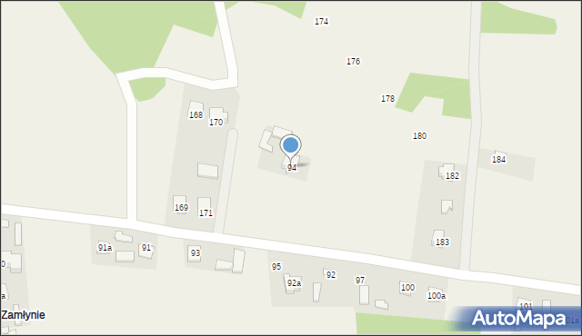 Krynice, Krynice, 94, mapa Krynice