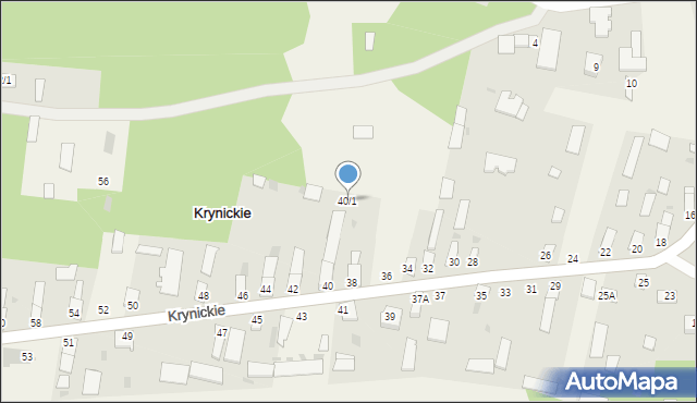 Krynickie, Krynickie, 40/1, mapa Krynickie
