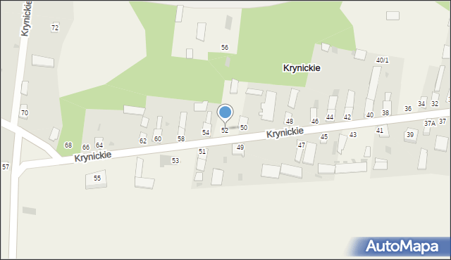 Krynickie, Krynickie, 52, mapa Krynickie
