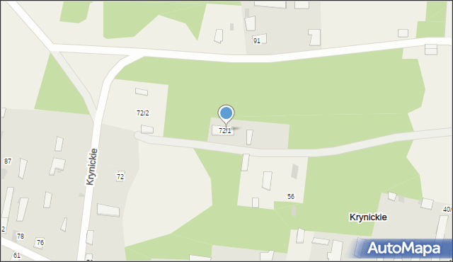 Krynickie, Krynickie, 72/1, mapa Krynickie