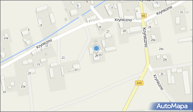 Kryniczno, Kryniczno, 25, mapa Kryniczno