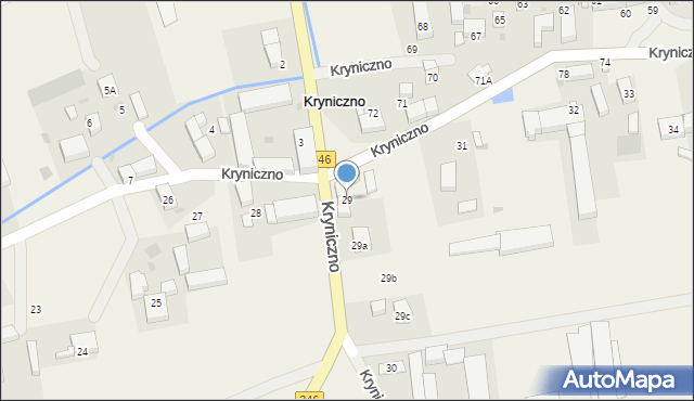 Kryniczno, Kryniczno, 29, mapa Kryniczno