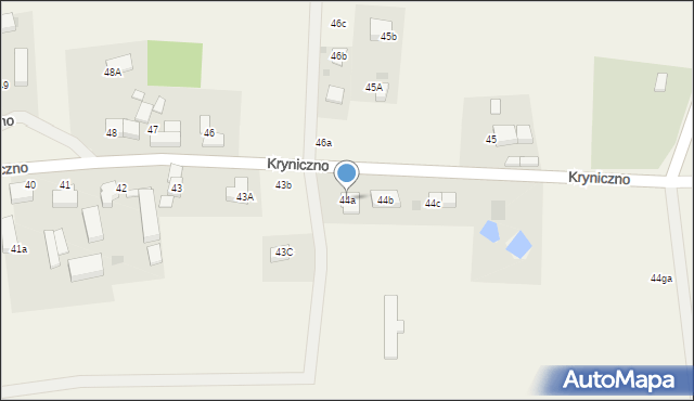 Kryniczno, Kryniczno, 44a, mapa Kryniczno