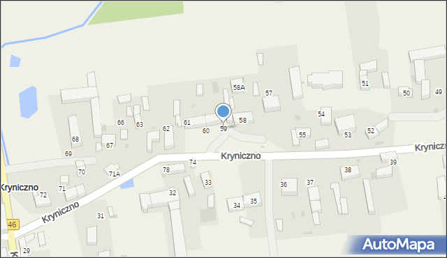 Kryniczno, Kryniczno, 59, mapa Kryniczno