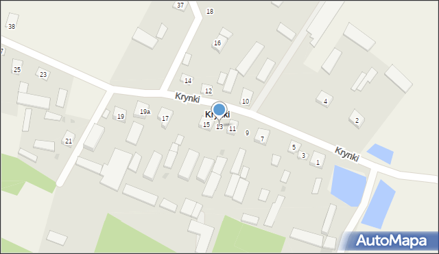 Krynki, Krynki, 13, mapa Krynki