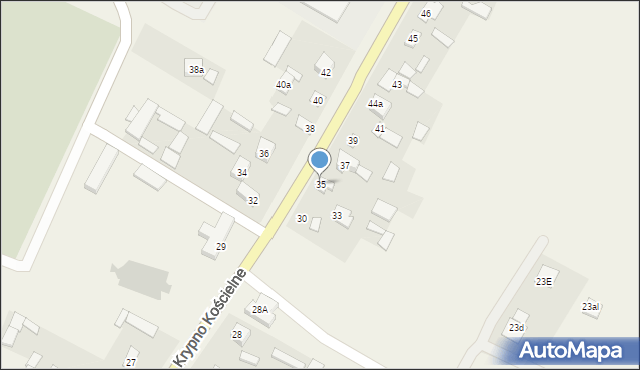 Krypno Kościelne, Krypno Kościelne, 35, mapa Krypno Kościelne