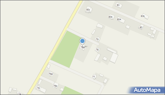 Krypno Kościelne, Krypno Kościelne, 78a, mapa Krypno Kościelne