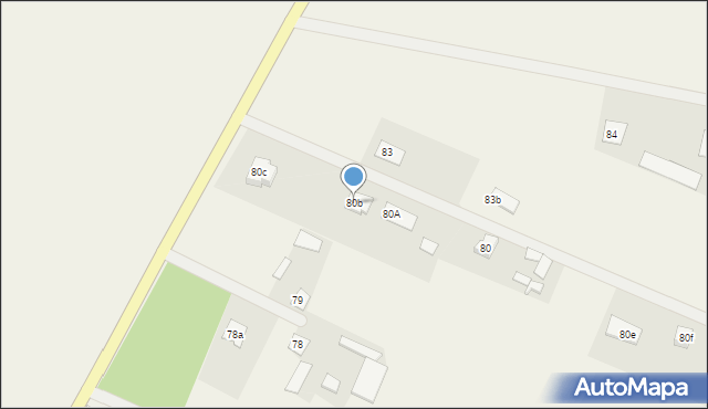 Krypno Kościelne, Krypno Kościelne, 80b, mapa Krypno Kościelne