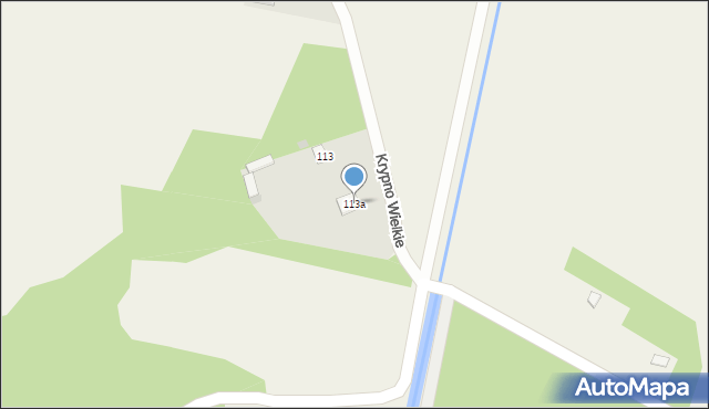 Krypno Wielkie, Krypno Wielkie, 113a, mapa Krypno Wielkie