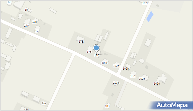 Krypno Wielkie, Krypno Wielkie, 17D, mapa Krypno Wielkie