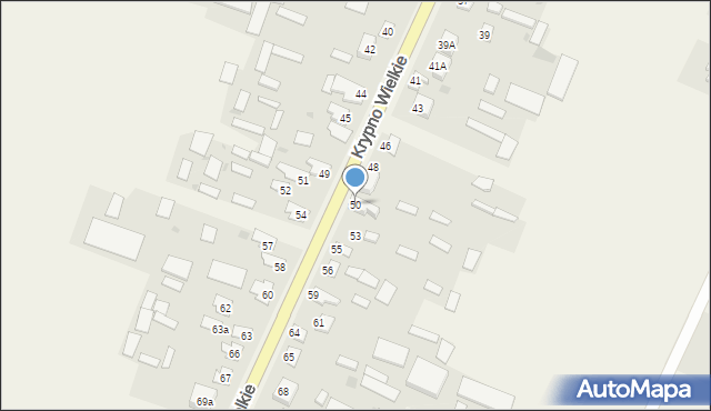 Krypno Wielkie, Krypno Wielkie, 50, mapa Krypno Wielkie