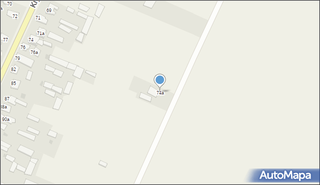 Krypno Wielkie, Krypno Wielkie, 74a, mapa Krypno Wielkie