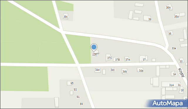 Krypy, Krypy, 126, mapa Krypy