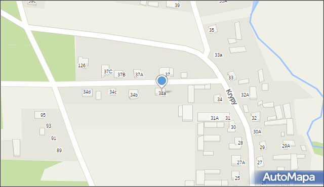 Krypy, Krypy, 34a, mapa Krypy