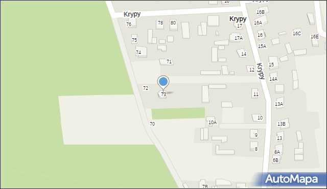 Krypy, Krypy, 73, mapa Krypy
