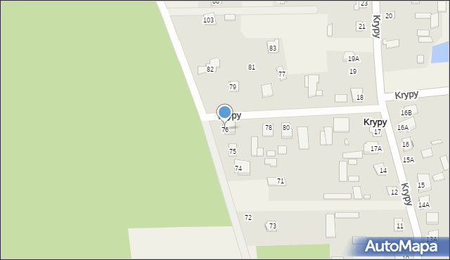 Krypy, Krypy, 76, mapa Krypy
