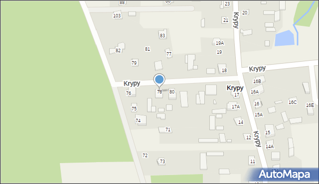 Krypy, Krypy, 78, mapa Krypy