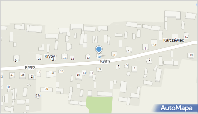 Krypy, Krypy, 10, mapa Krypy