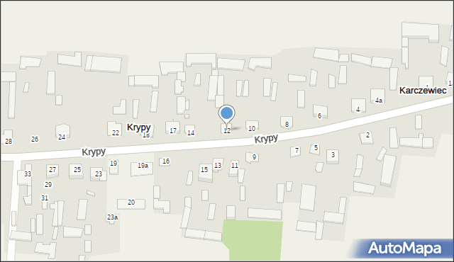 Krypy, Krypy, 12, mapa Krypy