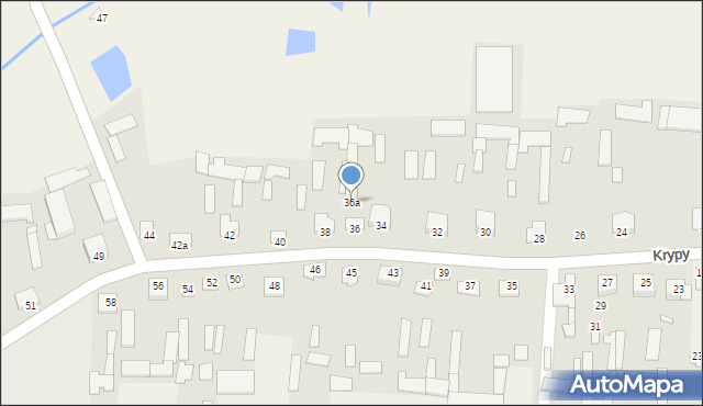 Krypy, Krypy, 36a, mapa Krypy