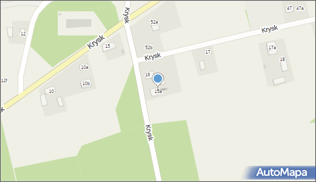 Krysk, Krysk, 15a, mapa Krysk