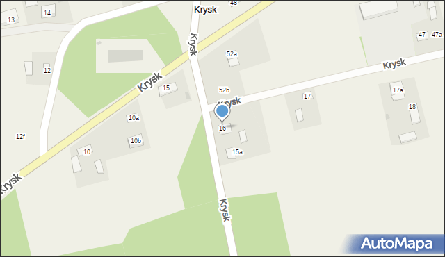 Krysk, Krysk, 16, mapa Krysk