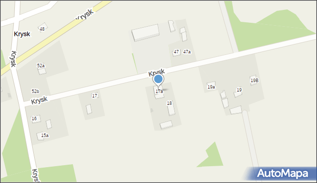 Krysk, Krysk, 17a, mapa Krysk