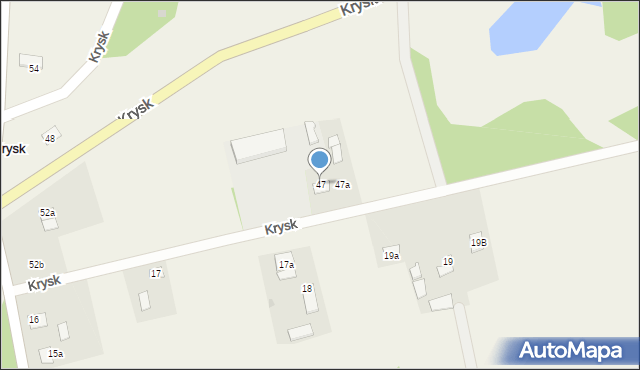 Krysk, Krysk, 47, mapa Krysk