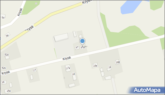 Krysk, Krysk, 47a, mapa Krysk