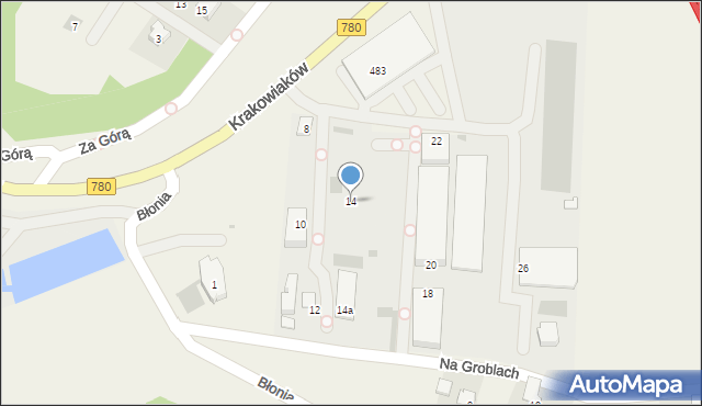 Kryspinów, Kryspinów, 14, mapa Kryspinów