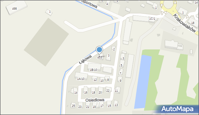 Kryspinów, Kryspinów, 453, mapa Kryspinów