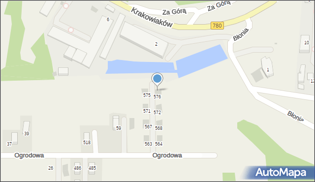 Kryspinów, Kryspinów, 578, mapa Kryspinów