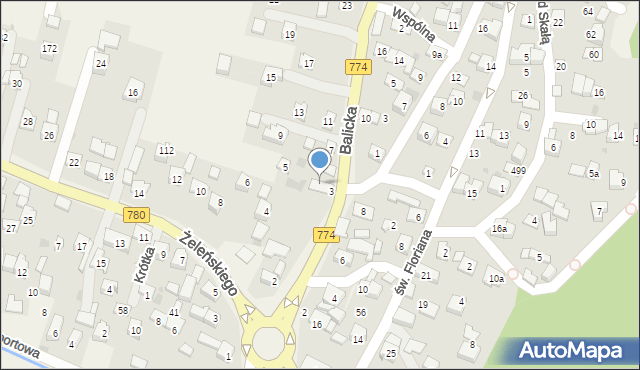 Kryspinów, Kryspinów, 75a, mapa Kryspinów
