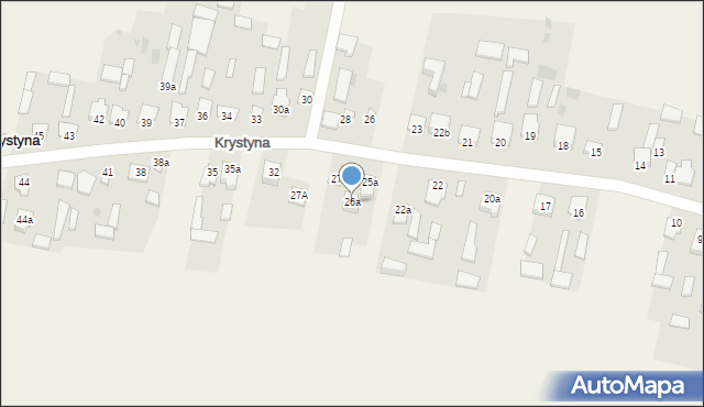 Krystyna, Krystyna, 26a, mapa Krystyna