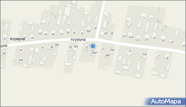 Krystyna, Krystyna, 27A, mapa Krystyna