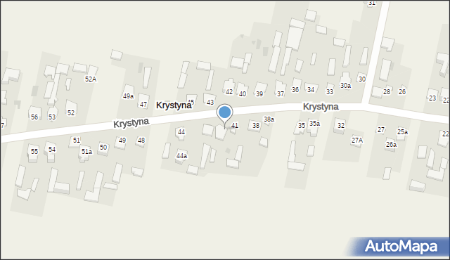 Krystyna, Krystyna, 41A, mapa Krystyna